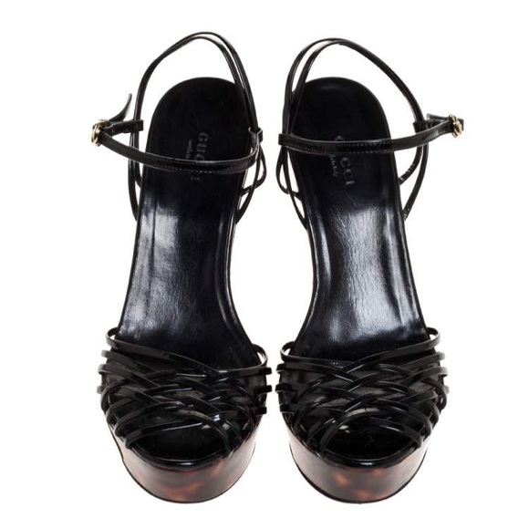 Vintage Gucci Platform Sandals - Picture 3 of 7